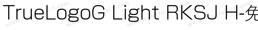 TrueLogoG Light RKSJ H字体转换